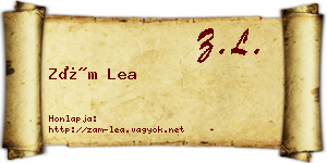 Zám Lea névjegykártya